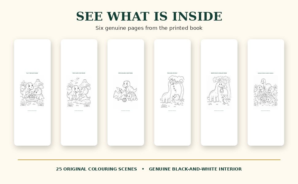 Approved sample pages from Brave Little Dinosaurs