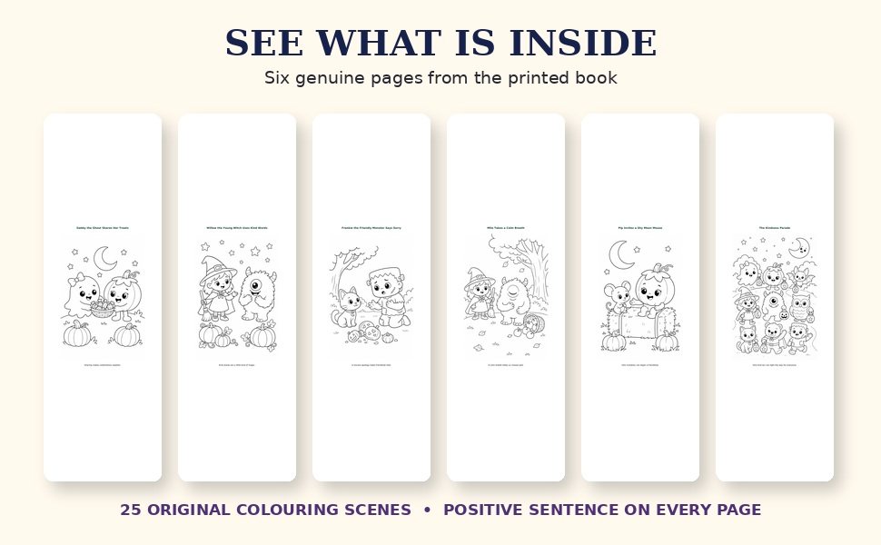 Approved sample pages from Kind Little Halloween Friends