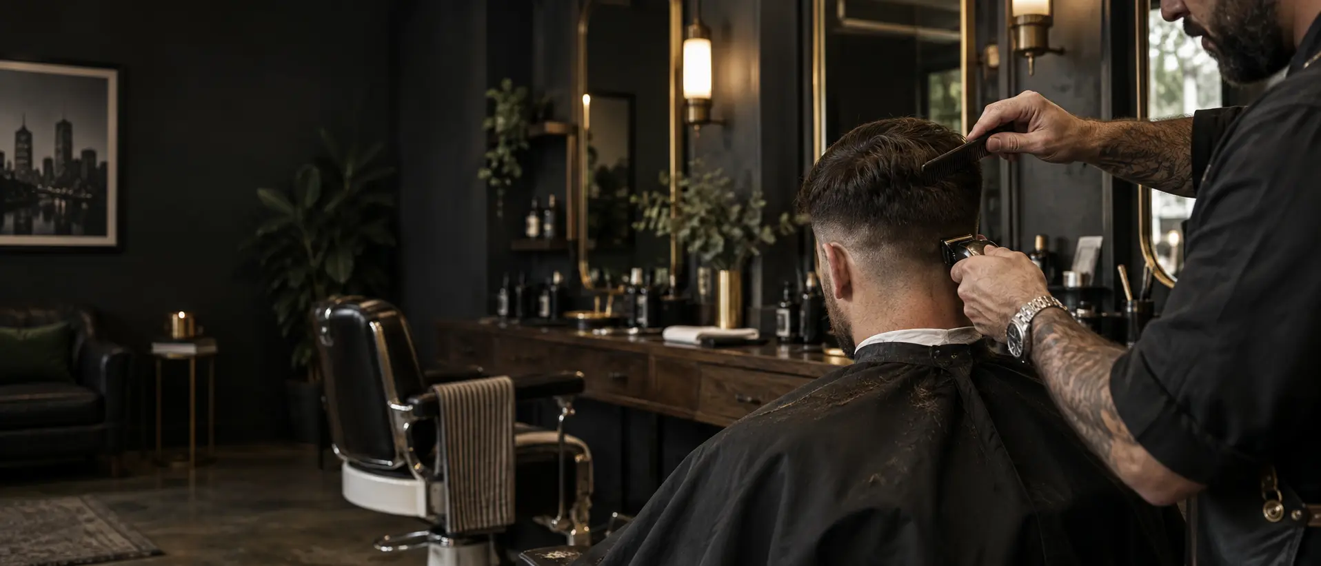 Northline Barber premium local barber website concept