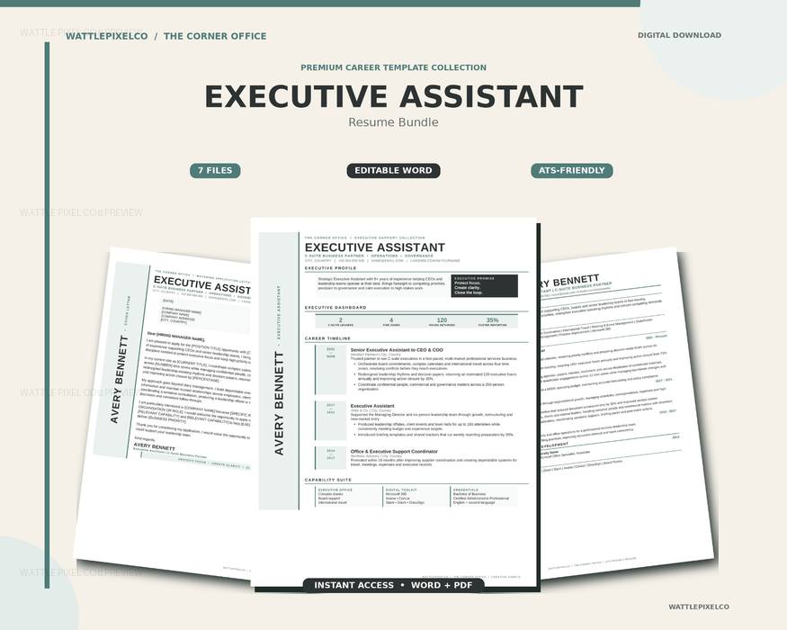 Executive Assistant resume bundle