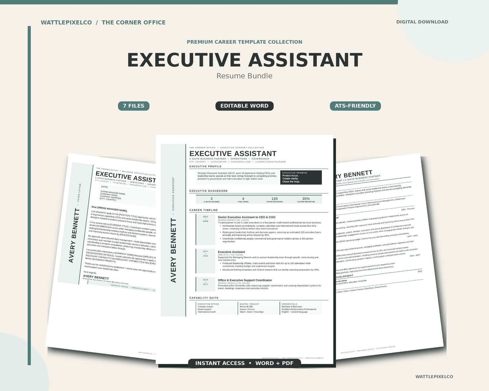 Wattle Pixel Co career template
