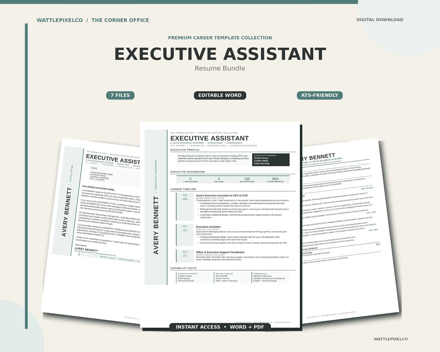 Executive Assistant Resume Bundle