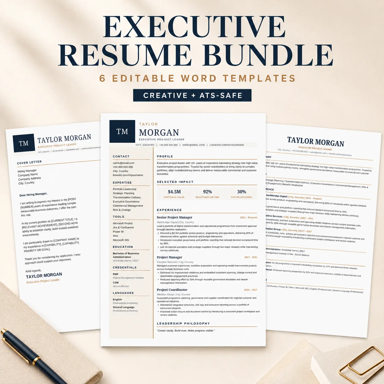 Executive Resume Bundle