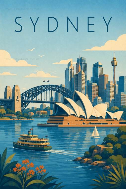 Sydney wall art preview